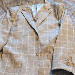 Isaac Mizrahi Tan Paisley Jacket